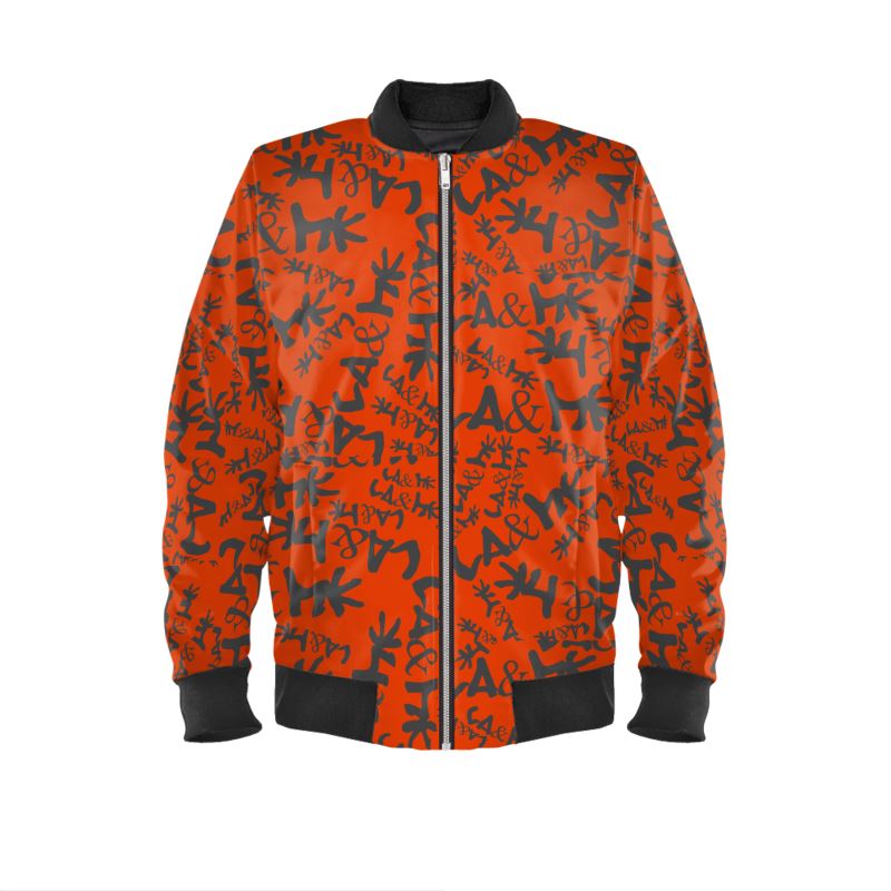 LA&MK GRAFFITI STYLE WATER PROOF BOMBER JACKET