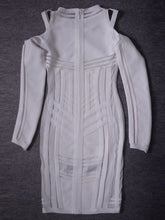 Load image into Gallery viewer, Long Sleeve Hollow Out Mesh Dress
